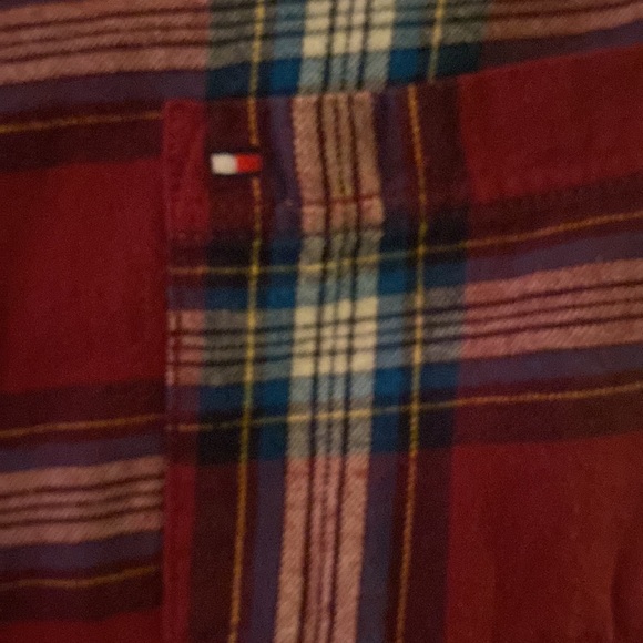 Boys Tommy Flannel Cotton Shirt - Picture 3 of 4